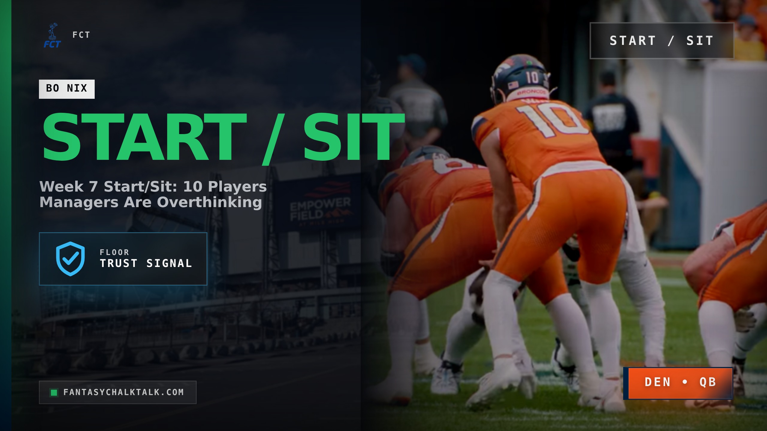Week 7 Start/Sit: 10 Players Managers Are Overthinking